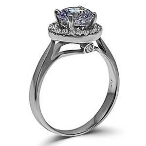 White Diamond Simulant Rings: Eva