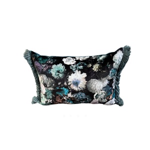 Flowerbomb Fringed Cushion - Style and Soul