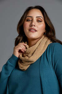 Accessories: Eb & Ive Diaz Snood - Caramel