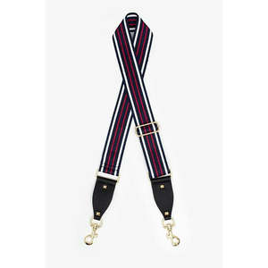 Accessories: Antler Bag Strap | Navy Red & White Stripe