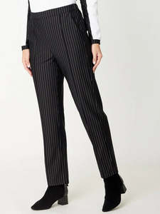 New Arrivals: Cordelia St | Pinstripe Ponti Pant- Stripe