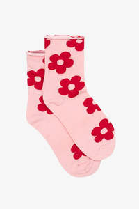 Antler | Red Daisies Sock