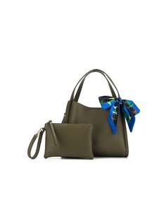 Black Caviar: Black Caviar | Astrid 2 Piece Handbag - Olive
