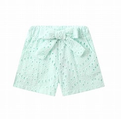 Cracked Soda: Cracked Soda - Holly Bow Shorts | Mint
