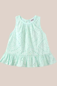 Cracked Soda: Cracked Soda - Holly Lace Top | Mint