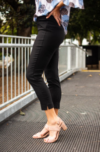 Qq Fashion: Willow Tree | Straight Leg Pant - Black