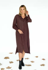 Humidity Lifestyle: Humidity Lydia Dress - Cocoa