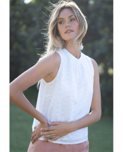 HUMIDITY - Capri Top | White