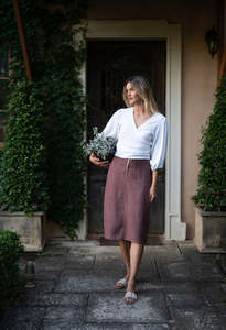 Humidity Lifestyle: Humidity | NADIA WRAP TOP WHITE