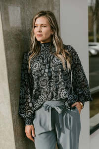 Homelee | Charlotte Top - Damask