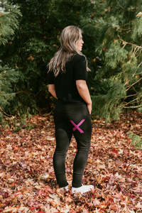 Homelee | Apartment Pants - Winter Weight - Black with Orchid X