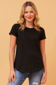 T Shirts: CKM | Basic Scoop Tee - Black