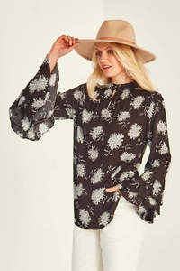 Lemon Tree Design: Lemon Tree | Sam Blouse - Black Print