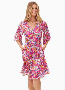 Lemon Tree Design: Lemon Tree - Malaya Dress | Pink Pattern