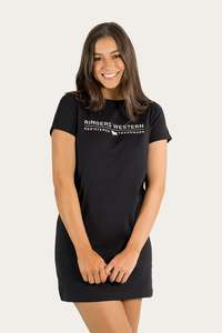 Ringers Western: Ringers Western - Delta Womans T-Shirt Dress Black