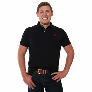 Ringers Western - Classic Mens Polo Shirt Black