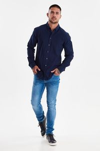 Mens Shirt: BLEND |  Nail Oxford Shirt - Navy