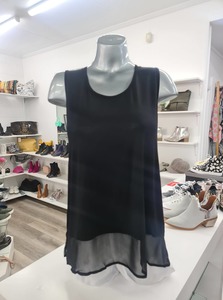 Best Sellers: Freez | Reversible Layering Top - Black