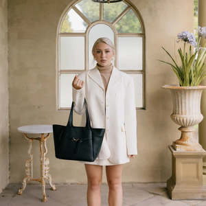 Black Caviar | Emanuela Black 3 Piece Handbag Set