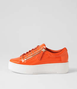 Django & Juliette - Wolfie Leather Sneaker | Orange