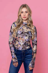 Augustine: Augustine | Beau Lace Top Black Floral