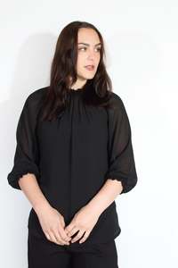 JACLYN M Cooper Blouse - Black