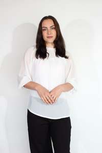 JACLYN M Cooper Blouse - Cream