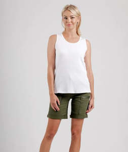 Mi Moso: Mi Moso Staple Tank - White