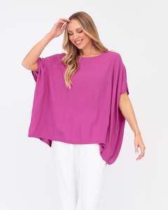 Label Of Love: Label of Love | Oversized Top - Orchid