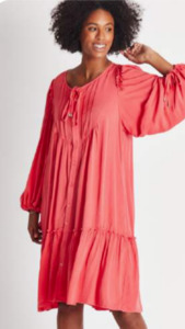 Luna Sky 1: Luna Sky - Billow Core Dress | Peach