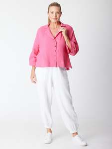 Cordelia St | Bonded Cloth Top - Fuchsia