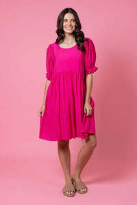 Charlo | Nixon Dress Hot Pink