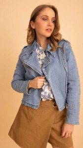 Augustine - Amaya | Steele Denim Jacket Light Blue Wash