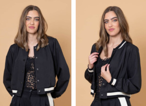 New Arrivals: Amaya | Ashlee Bomber Jacket Black