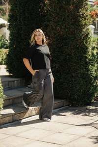 Homelee Sawyer Pants - Black Stripes