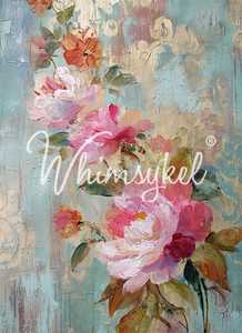 Fresco of Roses 2 | 18lb Decoupage Tissue Paper