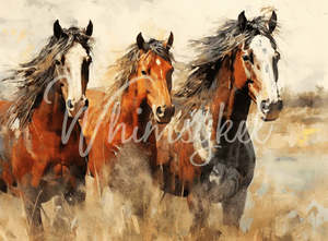 Graceful Steeds | 18 lb Decoupage Tissue Paper