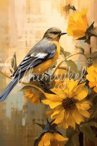 October Bluebird | 18 lb Decoupage Tissue Paper