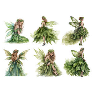 White Cloud Transfer - Forest Fairies