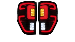 Ford Ranger Smoked LED Tail Lights (Style 3)