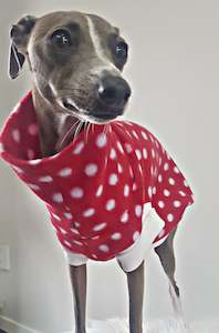 Medium Sleeveless: STYLECOM.NZ ~ Polar Fleece Polka Dot Top ~ Size Medium