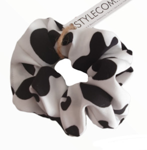 Scrunchies: STYLECOM.NZ ▪︎ Scrunchie | Cow Print • M