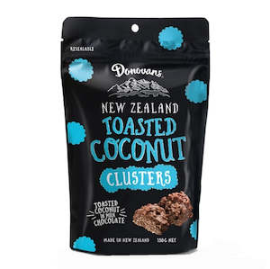 DONOVANS NZ • TOASTED COCONUT CLUSTERS 150G