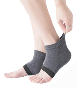 Wellness: Silicone Anti-Crack Heel Socks • 1 Pair