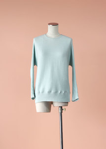 Glassons - Light Mint Wide Ribbed Sweater, Size 8 - Styled in Seconds