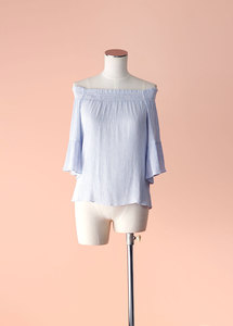 H&M - Off The Shoulder Striped Top, Size 10 - Styled in Seconds