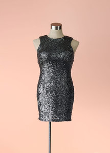 New Look - Sequin Bodycon Dress, Size 14-16 - Styled in Seconds