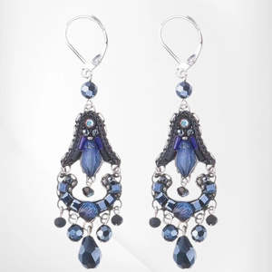 Ayala Bar: C1319 Handmade Israel Ayala Bar Earring Drop 5cm