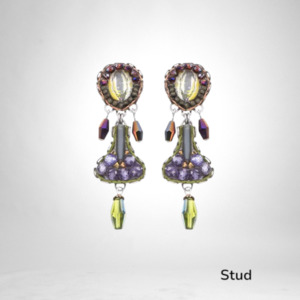 Ayala Bar: C2269 Handmade in Israel Ayala Bar earring Drop 4cm