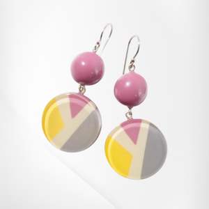 Abba Zsiska Handmade Jewellery: 7350503NPINQ00 ABBA pink short hook